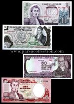 ست 4عددی اسکناس کلمبیا