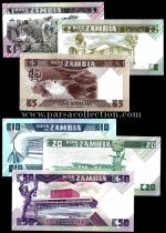 ست 6عددی اسکناس زامبیا - Image 2