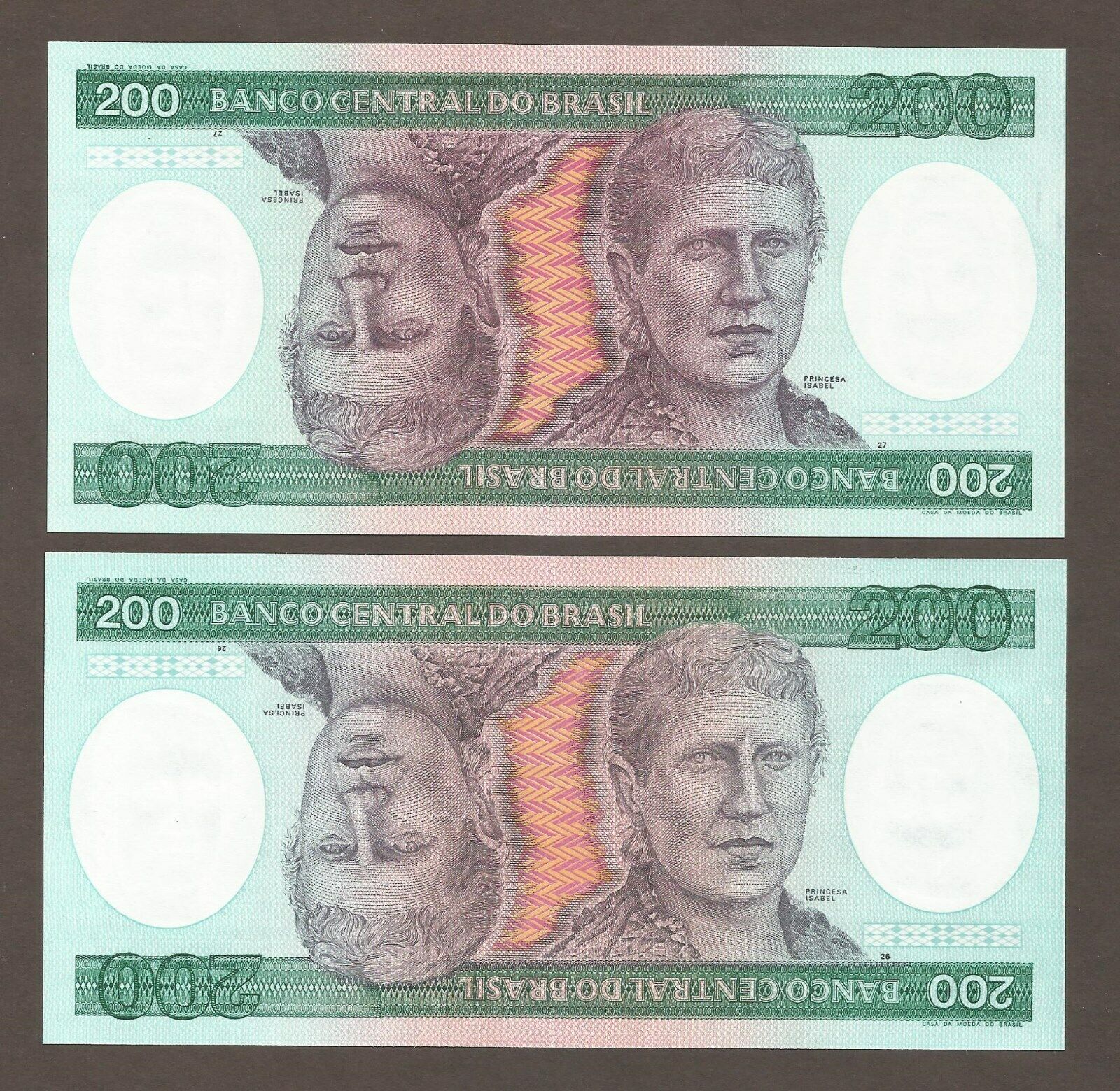 Brazil P199 اسکناس 200 کروزیروس برزیل - Image 1