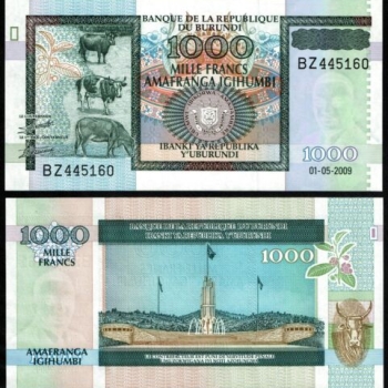 اسکناس 1000 فرانک بروندی