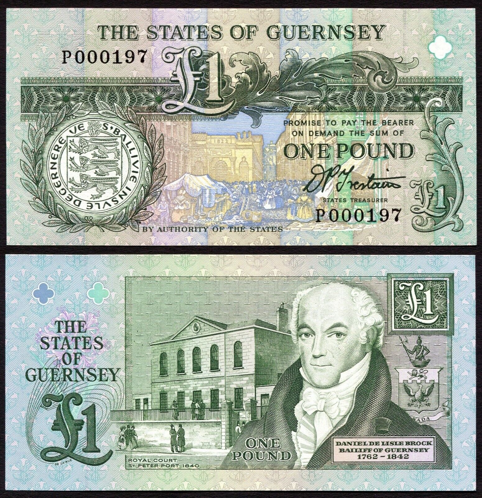 Guernsey P52 اسکناس 1 پوند گرونزی - Image 1