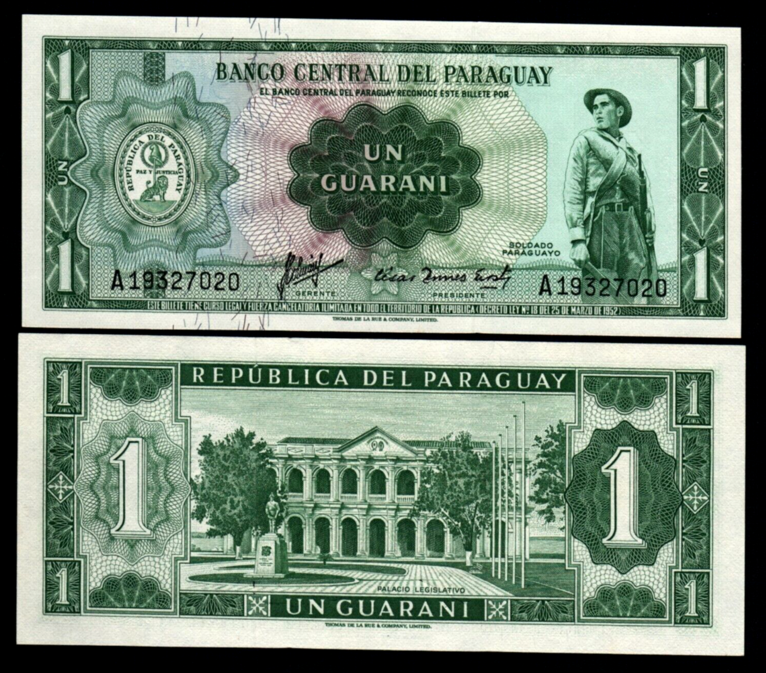 Paraguay P193 اسکناس 1 گوآرانی پاراگوئه - Image 1
