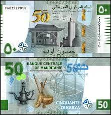 اسکناس 50 اوقیه موریتانی