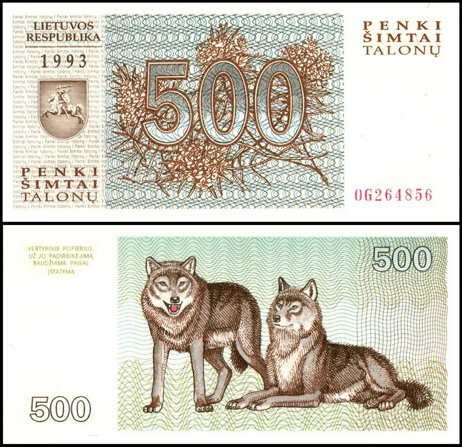 Lithuania P46 اسکناس 500 لیتاس لیتوانی - Image 1