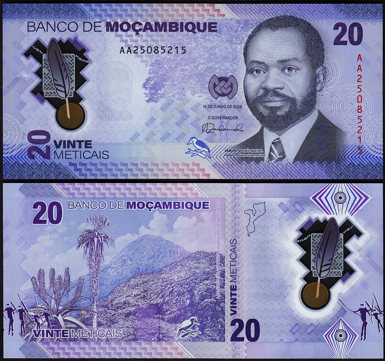 Mozambique P155 اسکناس 20 متیکاس موزامبیک - Image 1